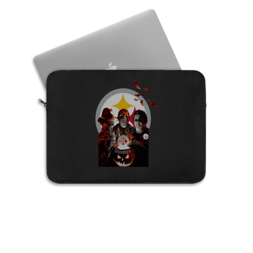 Pittsburgh Steelers Freddy Krueger Jason Voorhees Michael Myers Halloween Laptop Sleeve