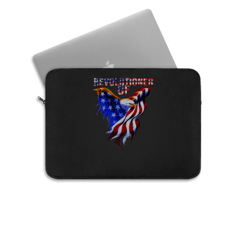 Revolutioner Of Usa Eagle Flag Laptop Sleeve