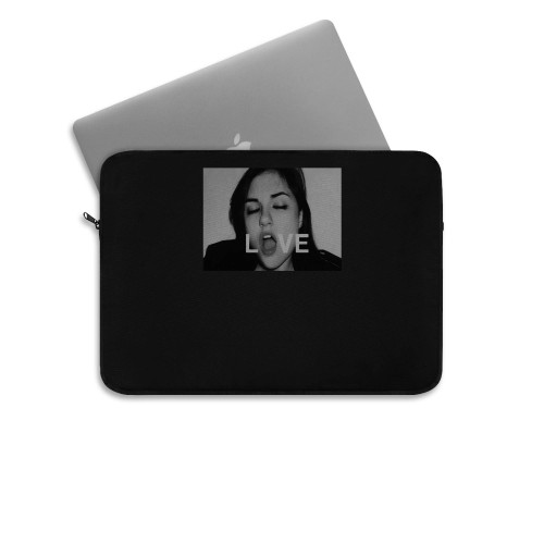 Sasha Gray Love Logo Bw Laptop Sleeve