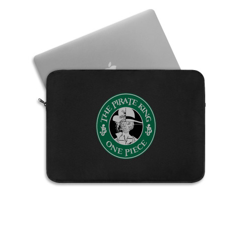 Starbucks Mash Up And Fan Art Anime One Piece The Pirate King Roger And Luffy Laptop Sleeve