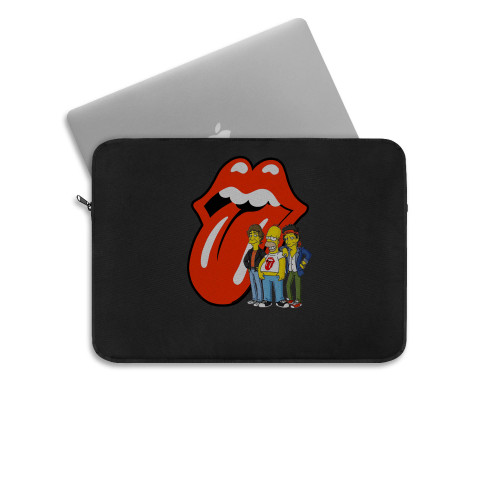 The Rolling Stones Logo The Simpsons Crew Laptop Sleeve