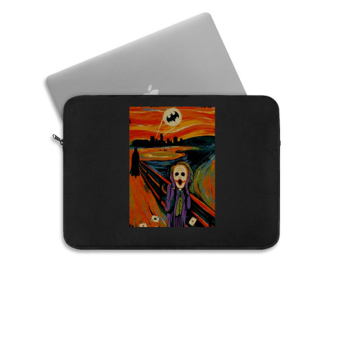 The Scream Joker Batman Heath Ledger Laptop Sleeve