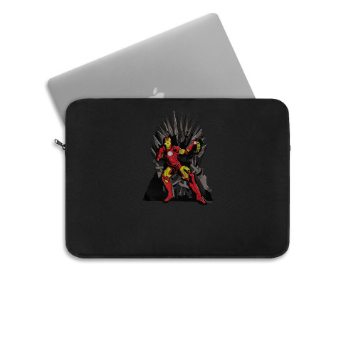 Tony Stark On The Iron Throne Game Of Thrones X Avengers Combo Laptop Sleeve
