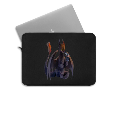 Toothless The Night Fury In How To Train Your Dragon Laptop Sleeve