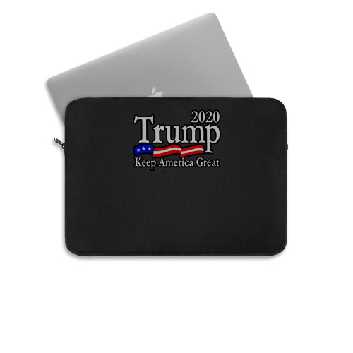 Trump 2020 Keep America Great Usa Flag Laptop Sleeve