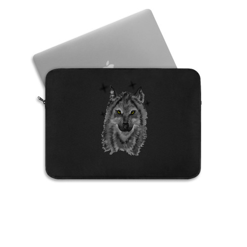 Wolf Skull Vectorized Laptop Sleeve