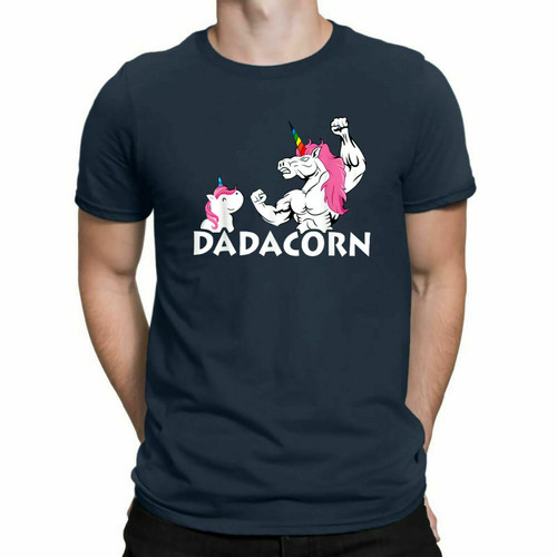 Daddy Unicorn Dadacorn Man's T-Shirt Tee