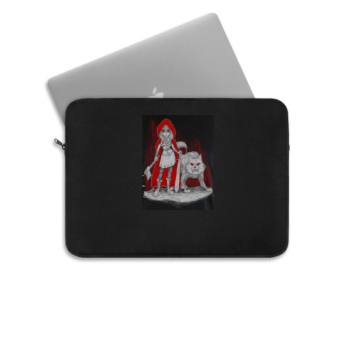 Dark Red Riding Hood Laptop Sleeve