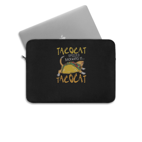 Funny Love Cat And Taco Laptop Sleeve