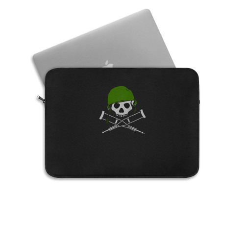 Jackass Military Helmet Skull Laptop Sleeve