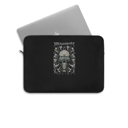 Megadeth Skeleton Realtor Thirteen Laptop Sleeve