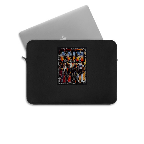 Retro Graphic Kiss Band Rock Heavy Metal Laptop Sleeve