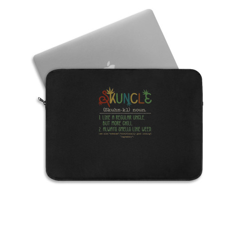 Skuncle Like A Regular Uncle But More Chill Funny Laptop Sleeve