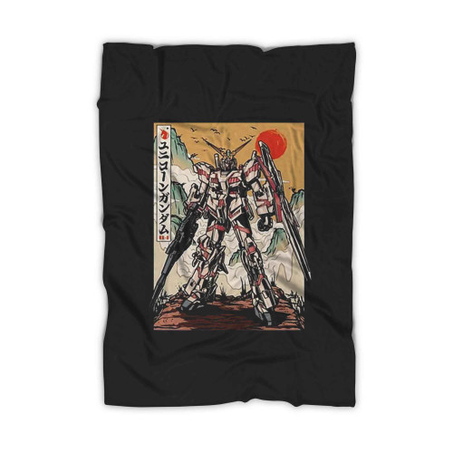 Gundam Japanese Painting Blanket