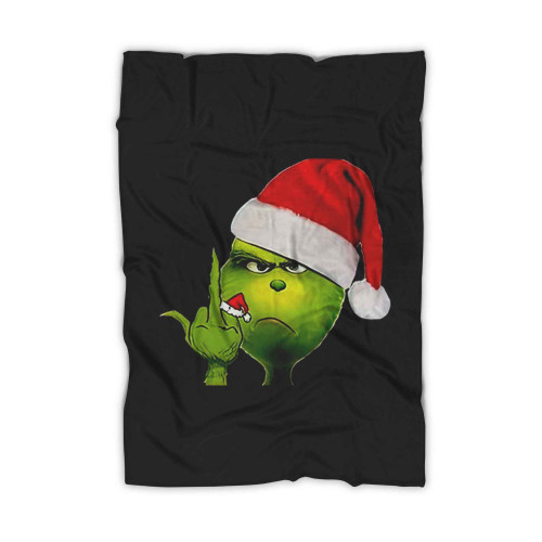 Middle Finger The Grinch How The Grinch Stole Christmas Blanket