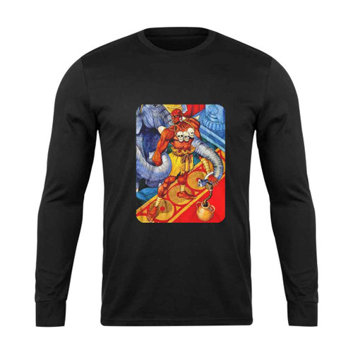 Dhalsim In Stage Street Fighting Long Sleeve T-Shirt Tee