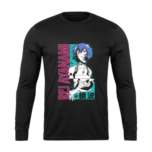 Evangelion Rei Ayanami Poster Long Sleeve T-Shirt Tee
