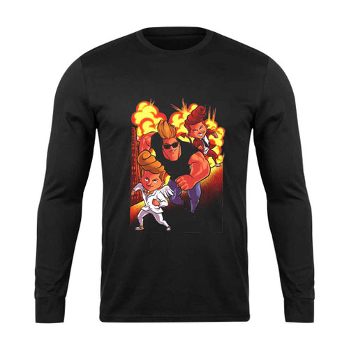 Johnny Bravo South Park Long Sleeve T-Shirt Tee