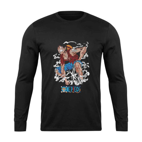 Luffy Power Awake Anime One Piece Long Sleeve T-Shirt Tee