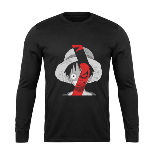 Luffy X Gear Mode Anime One Piece Long Sleeve T-Shirt Tee