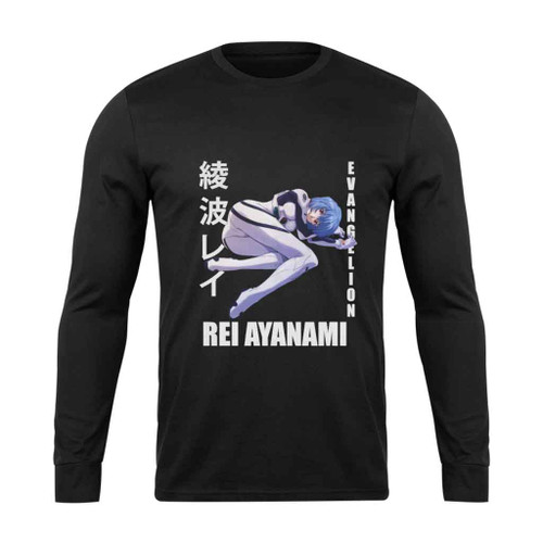 Neon Genesis Evangelion Rei Ayanami Anime Long Sleeve T-Shirt Tee