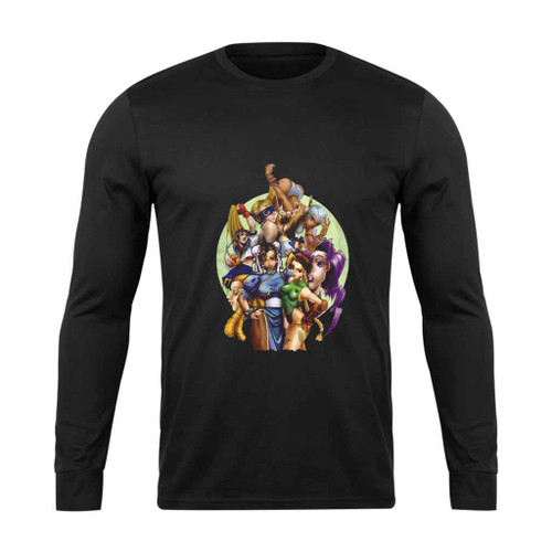 Street Fighting Gal Pals Long Sleeve T-Shirt Tee