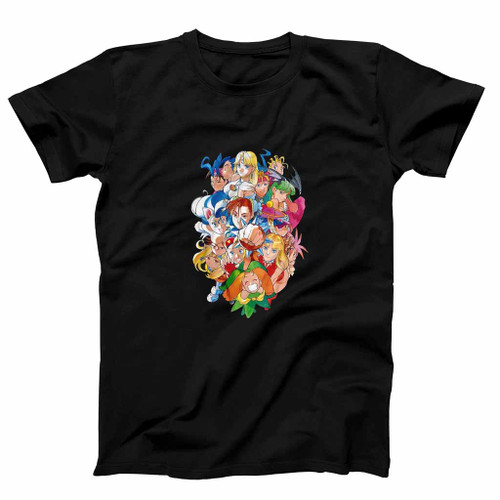 Daarkstalkers X Street Fighter Ladies Mens T-Shirt Tee