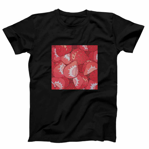 Kawaii Anime Strawberry Mens T-Shirt Tee