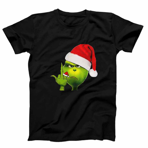 Middle Finger The Grinch How The Grinch Stole Christmas Mens T-Shirt Tee
