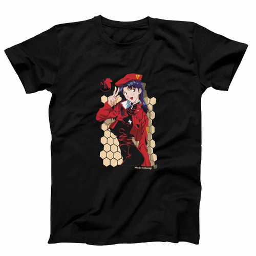 Misato Katsuragi Evangelion Anime Mens T-Shirt Tee