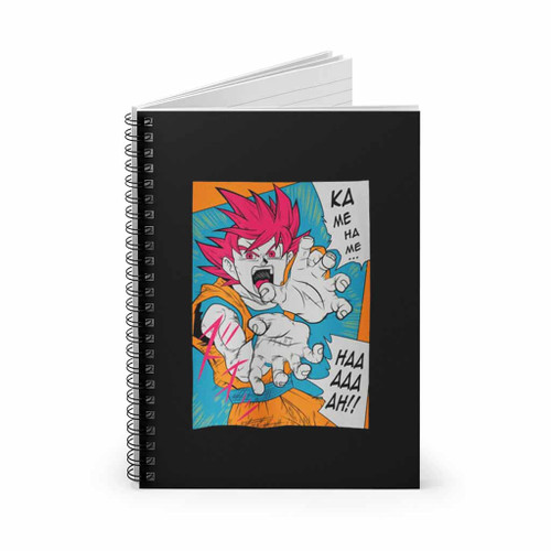 Dragon Ball Goku Ka Me Ha Me Ha Spiral Notebook