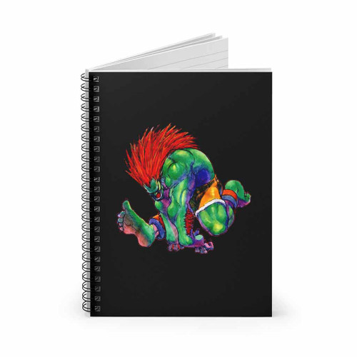 Jimmy Blanka Super Street Fighting Spiral Notebook