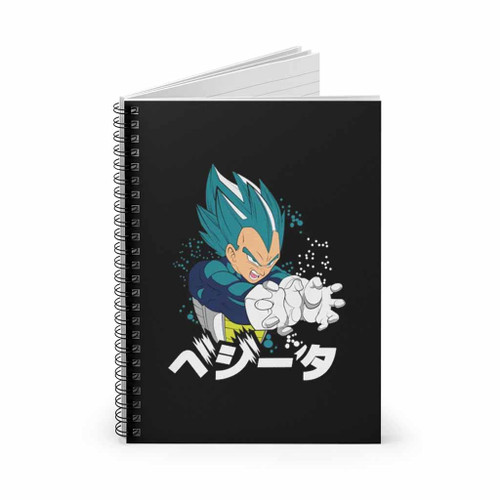 Vegeta Dragon Ball Super Saiyan Spiral Notebook