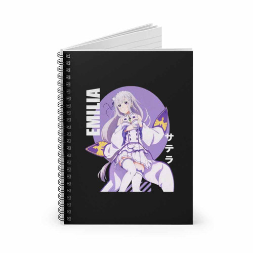 Zero Emilia Anime Logo Art Spiral Notebook