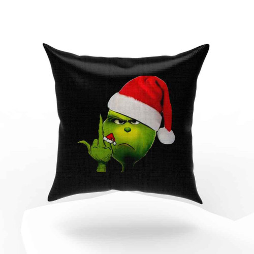 Middle Finger The Grinch How The Grinch Stole Christmas Pillow Case Cover