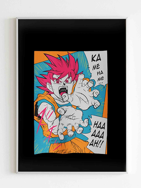 Dragon Ball Goku Ka Me Ha Me Ha Poster