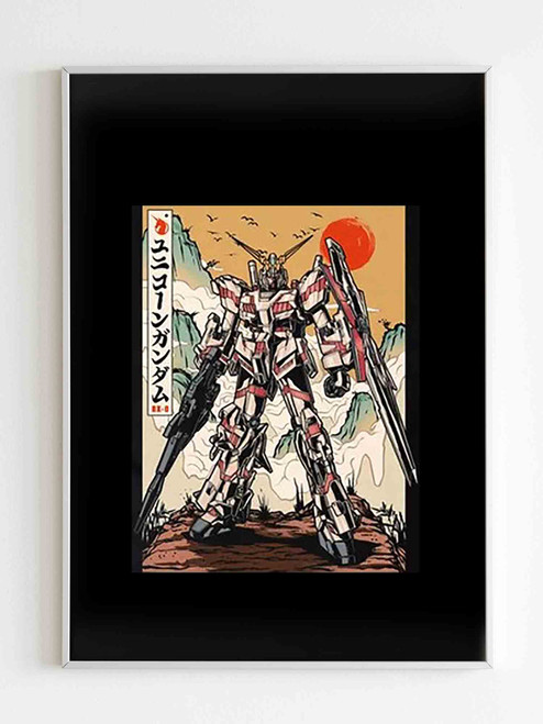 Gundam Japanese Painting Poster