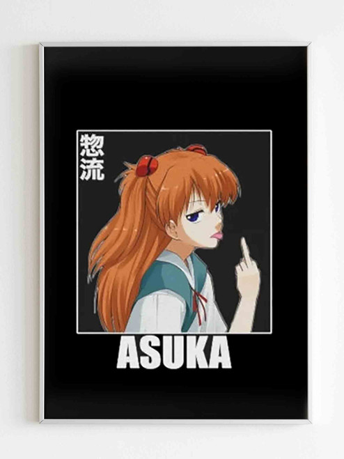Neon Genesis Evangelion Asuka Langley Soryu Anime Love You Poster