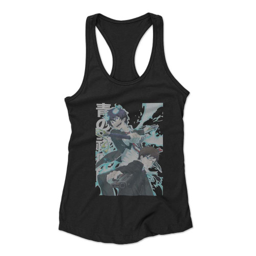 Blue Exorcist Rin And Yukio Okumura Women Racerback Tank Top