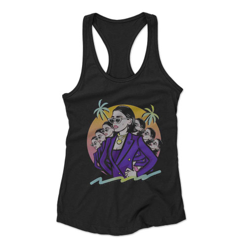 Dua Lipa Future Nostalgia Logo Art Women Racerback Tank Top