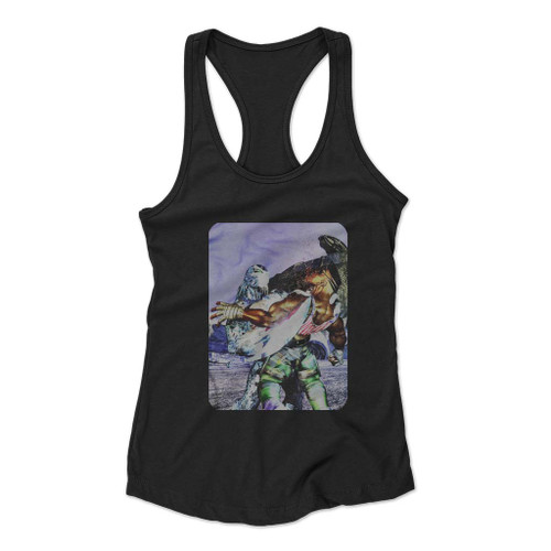 The Zombie Vs Alien Women Racerback Tank Top