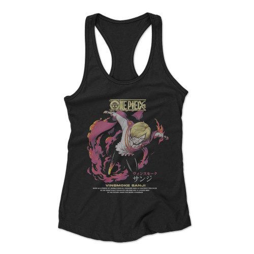 Vinsmoke Sanji One Piece Anime Women Racerback Tank Top