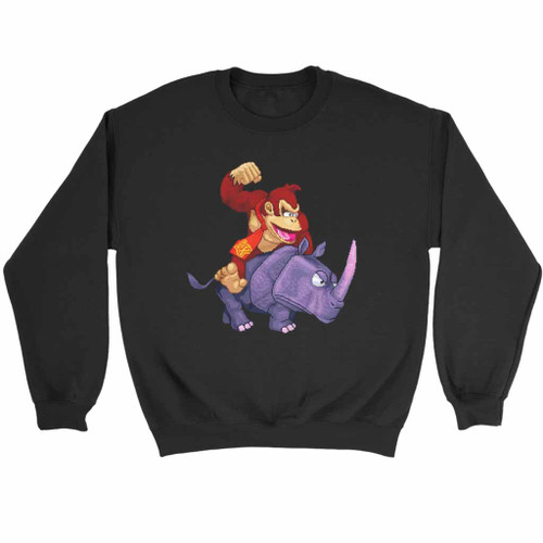 Riding Rambi Rhino Sweatshirt Sweater