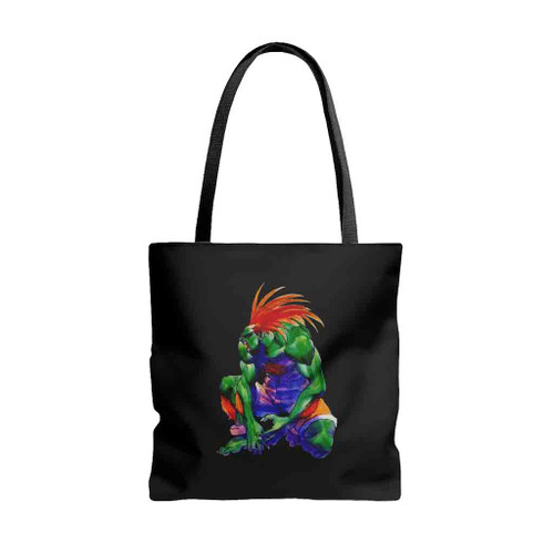 Blanka Jimmy Super Street Fighting Tote Bags