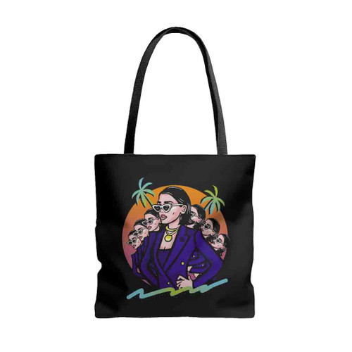 Dua Lipa Future Nostalgia Logo Art Tote Bags