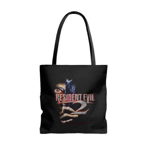 Residence Evil 2 Zombie Face Tote Bags