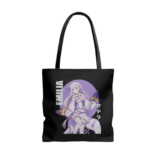 Zero Emilia Anime Logo Art Tote Bags