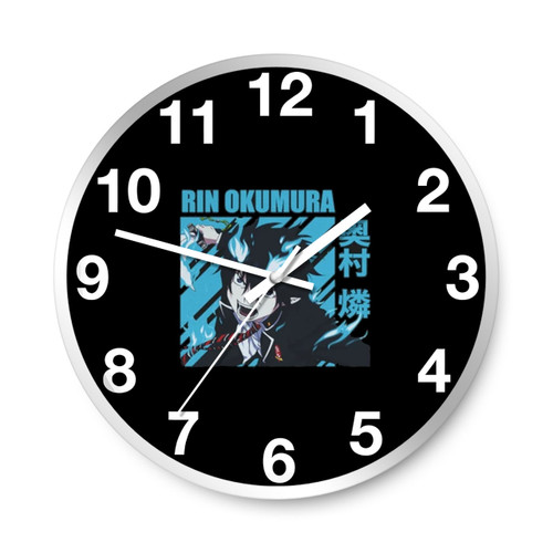 Blue Exorcist Rin Okumura Wall Clocks