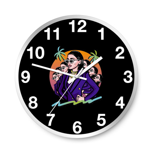 Dua Lipa Future Nostalgia Logo Art Wall Clocks Dua Lipa Future Nostalgia Logo Art Wall Clocks