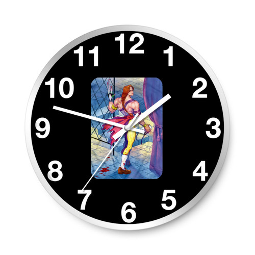 Vega Claw In Stage Street Fighting Wall Clocks